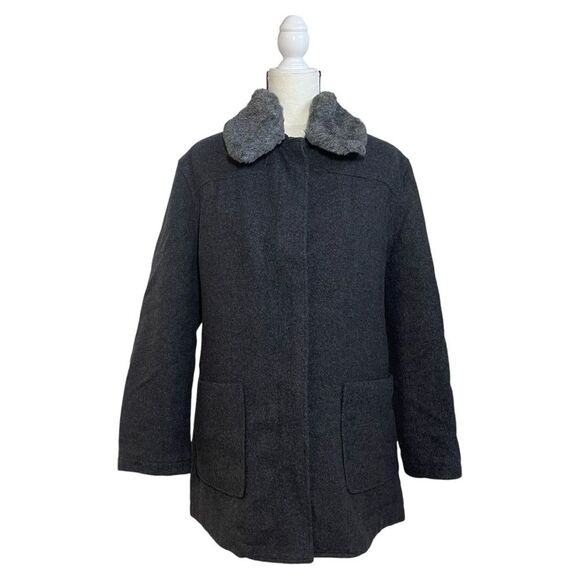 Bernardo Wool Coat Size Large - Picture 1 of 16